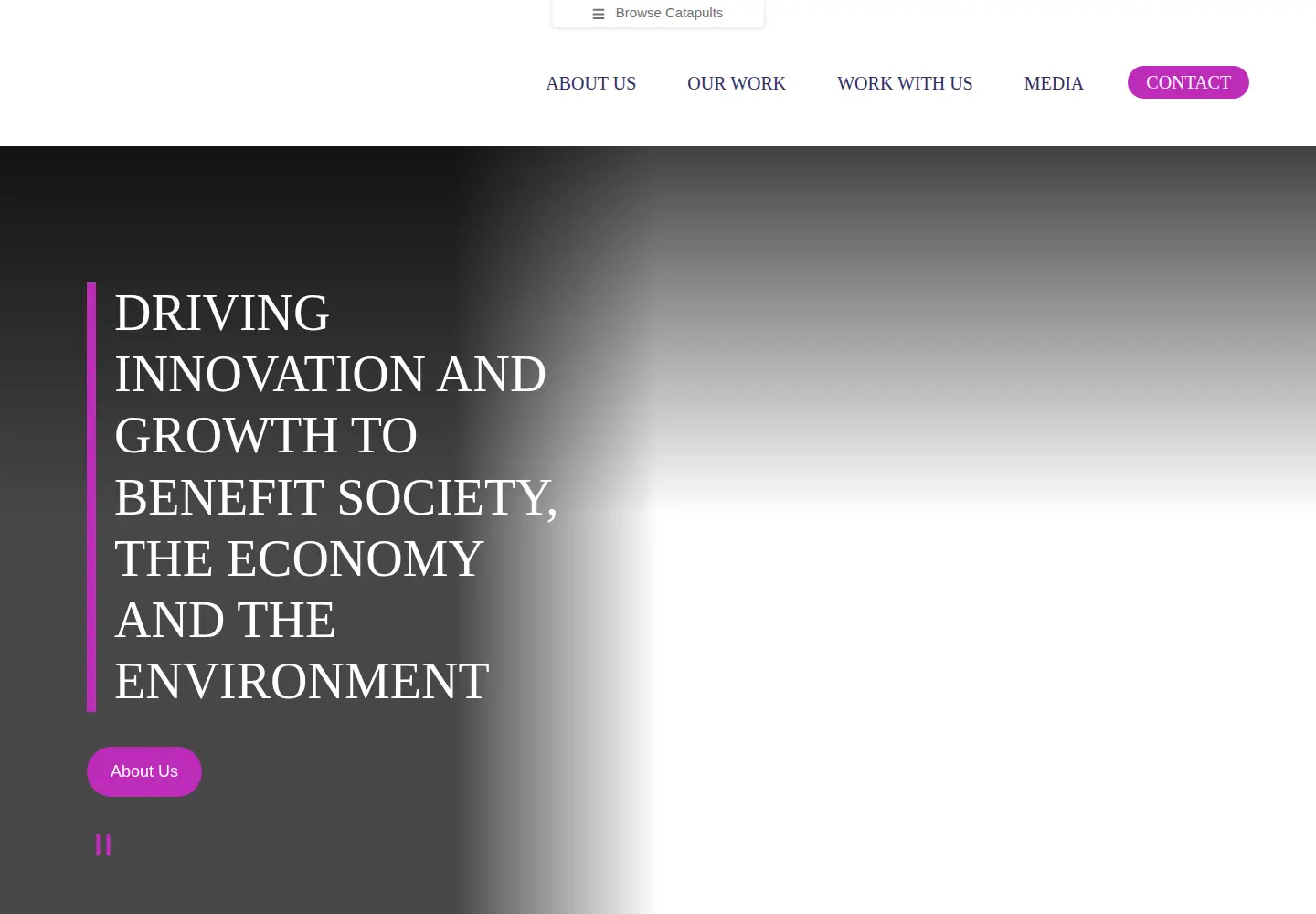 Screenshot of catapult.org.uk