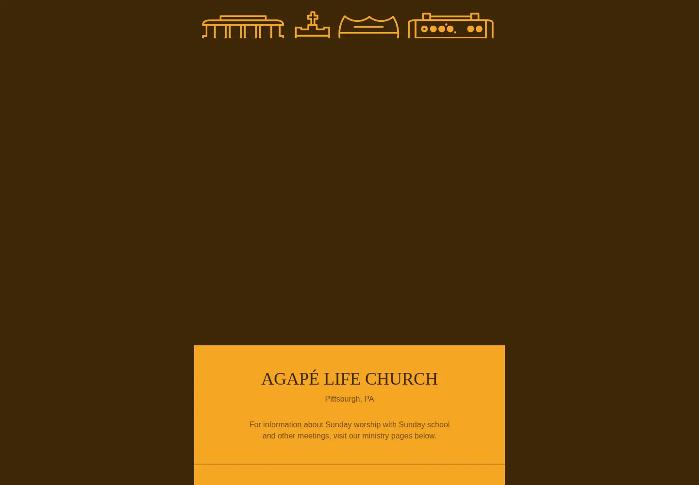 Screenshot of agapelifechurch.org