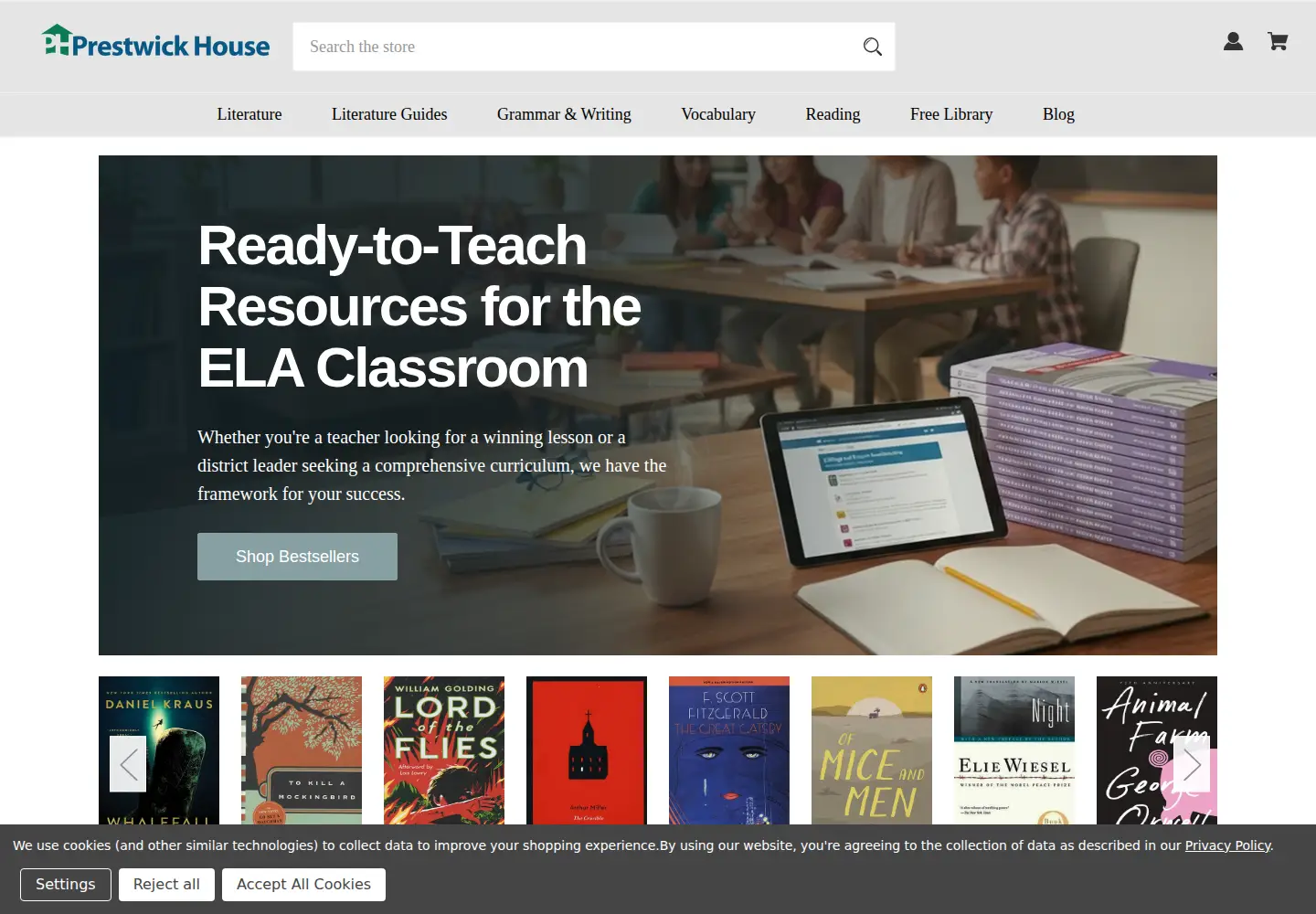 Captured homepage of prestwickhouse.com in the current scan