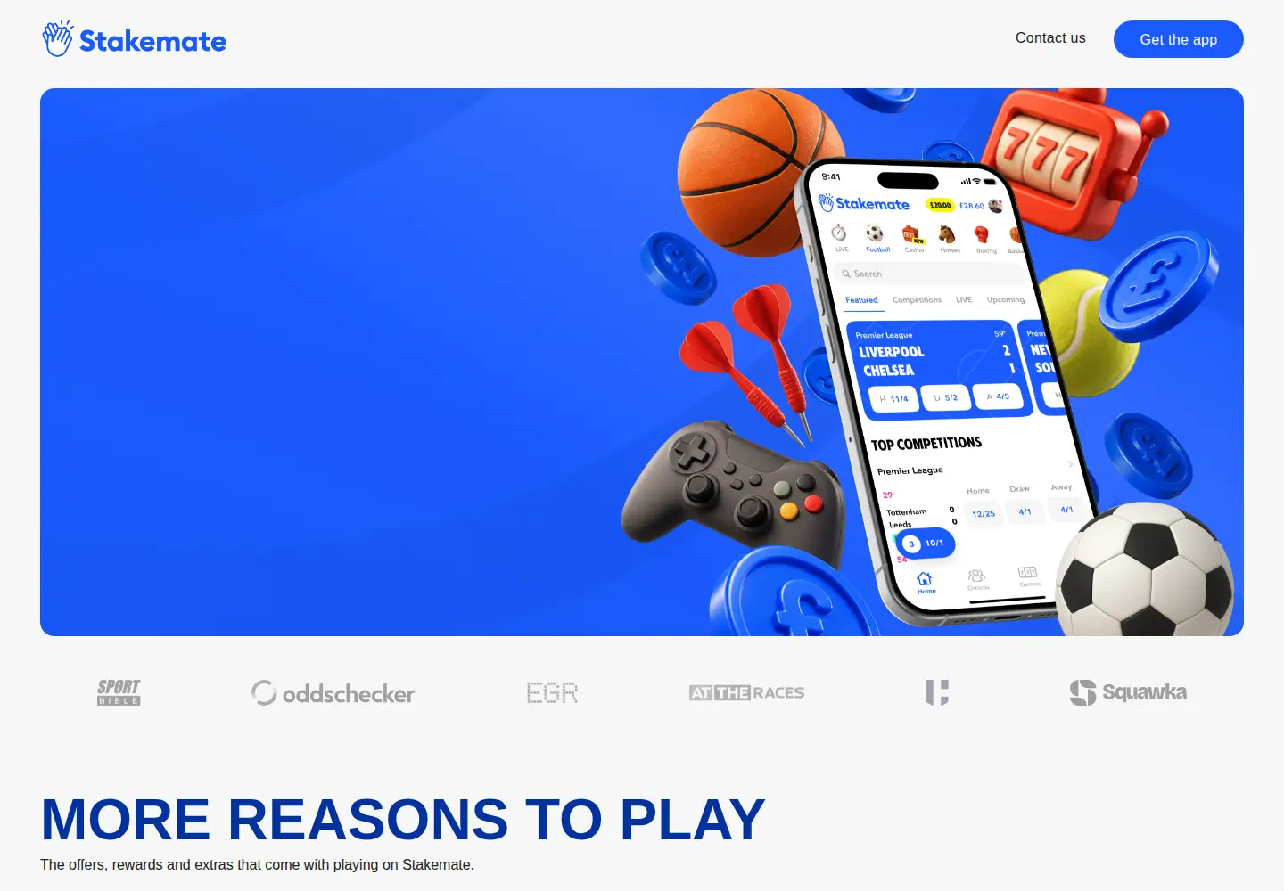 Captured homepage of stakemate.com in the current scan