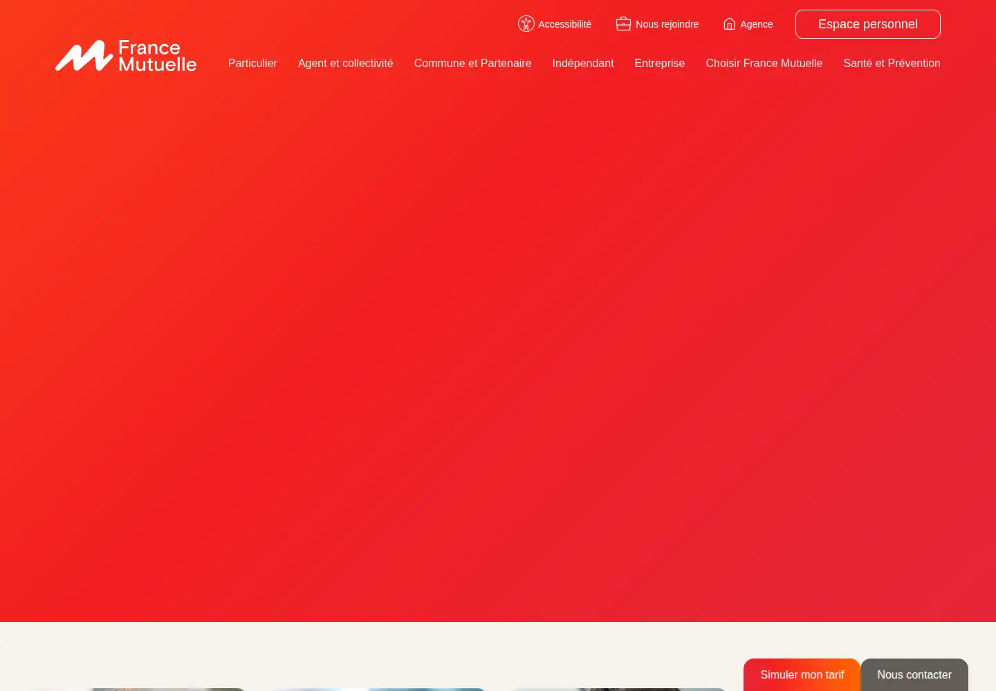 Screenshot of francemutuelle.fr
