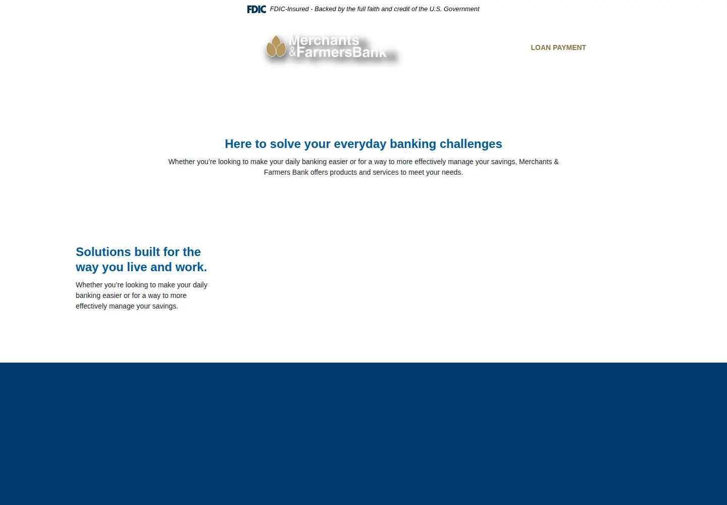 Screenshot of mfbanknet.com