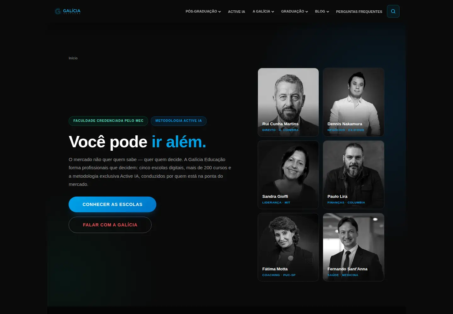 Screenshot of galiciaeducacao.com.br