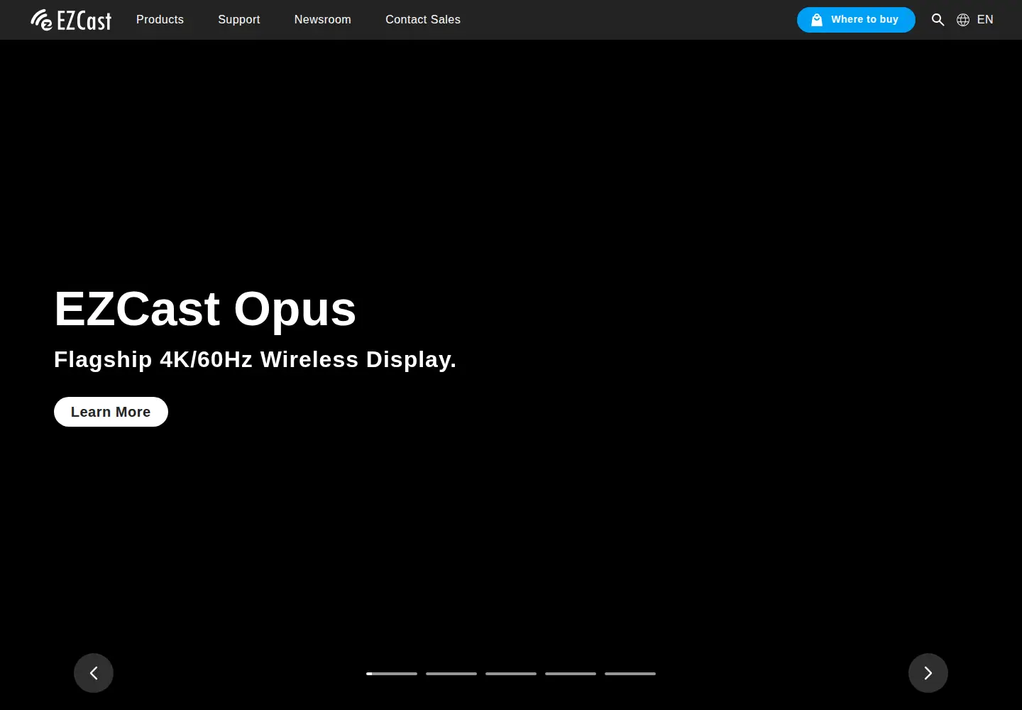 Screenshot of ezcast.com