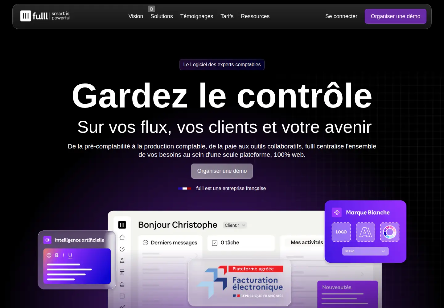 Captured homepage of fulll.fr in the current scan