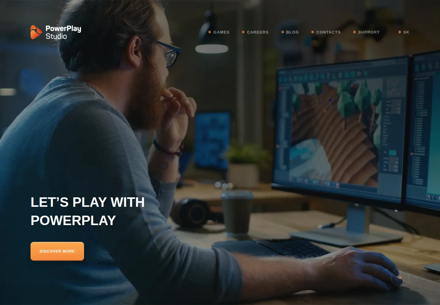 Captured homepage of powerplay.studio in the current scan