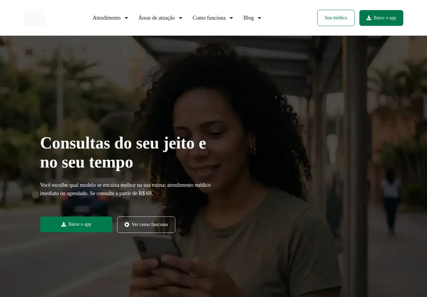 Captured homepage of oladoutor.app in the current scan