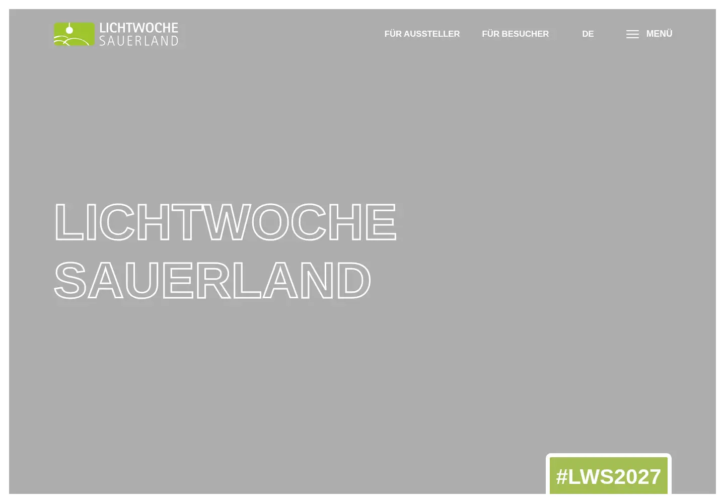 Screenshot of lichtwoche-sauerland.de