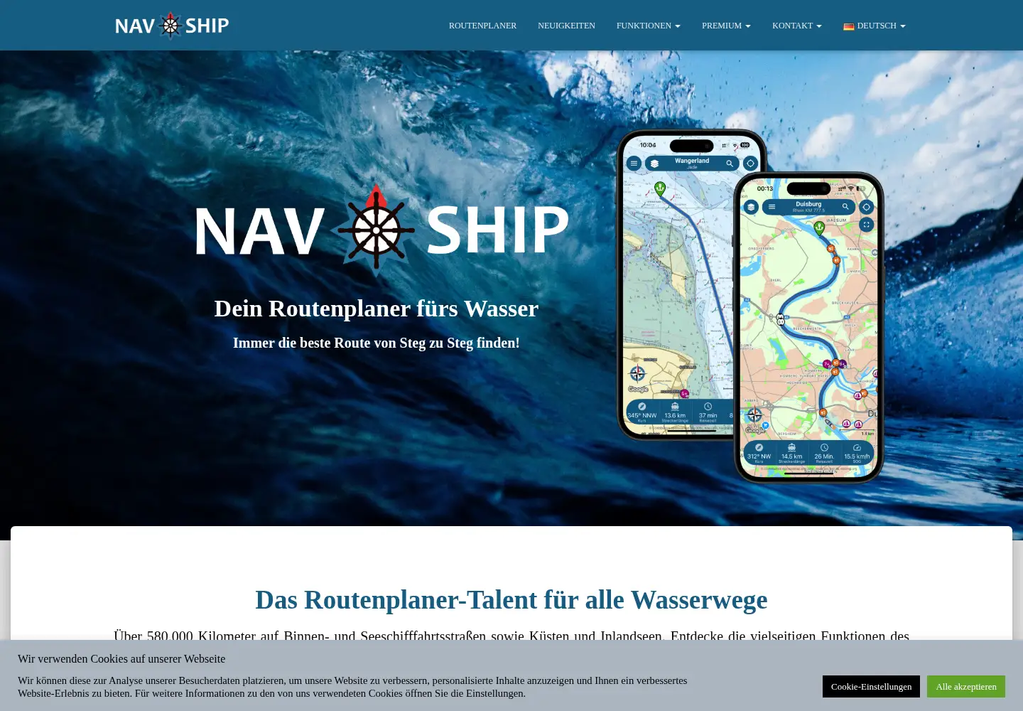 Screenshot of navship.org