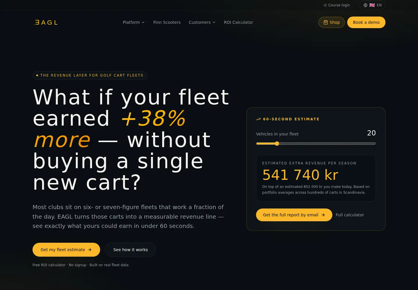 Screenshot of eagl.app
