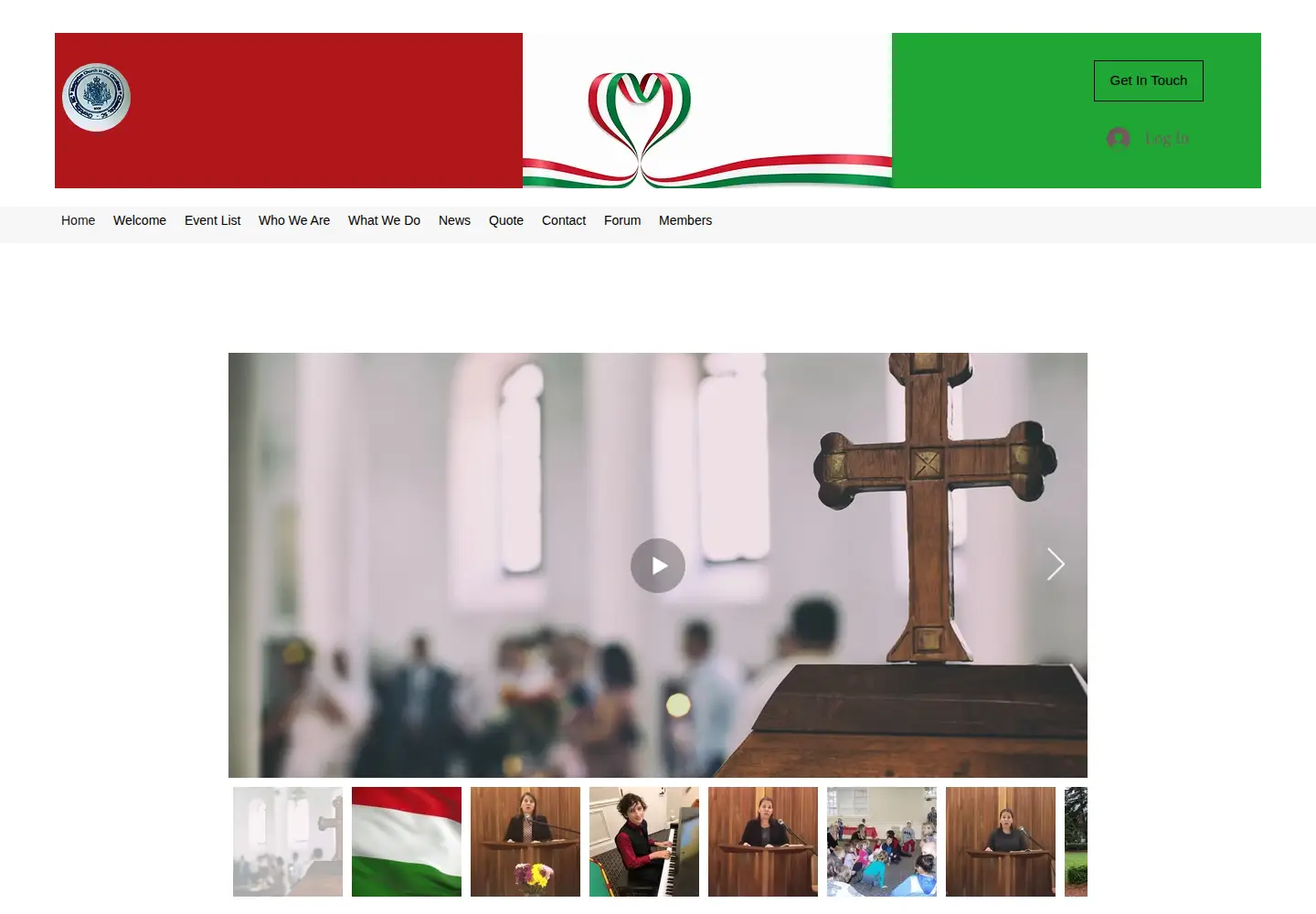 Screenshot of carolinashungarianchurch.org