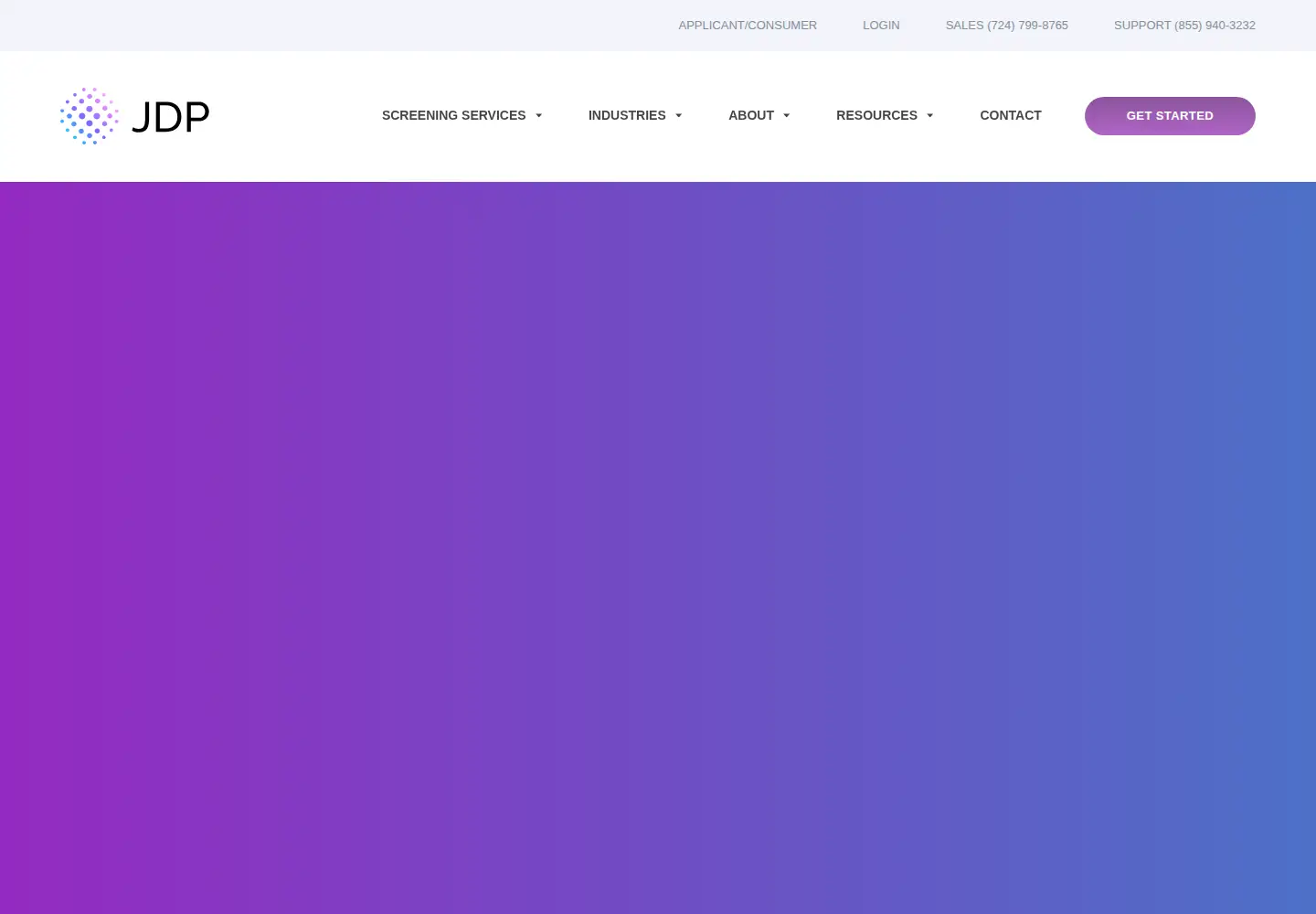 Screenshot of jdp.com