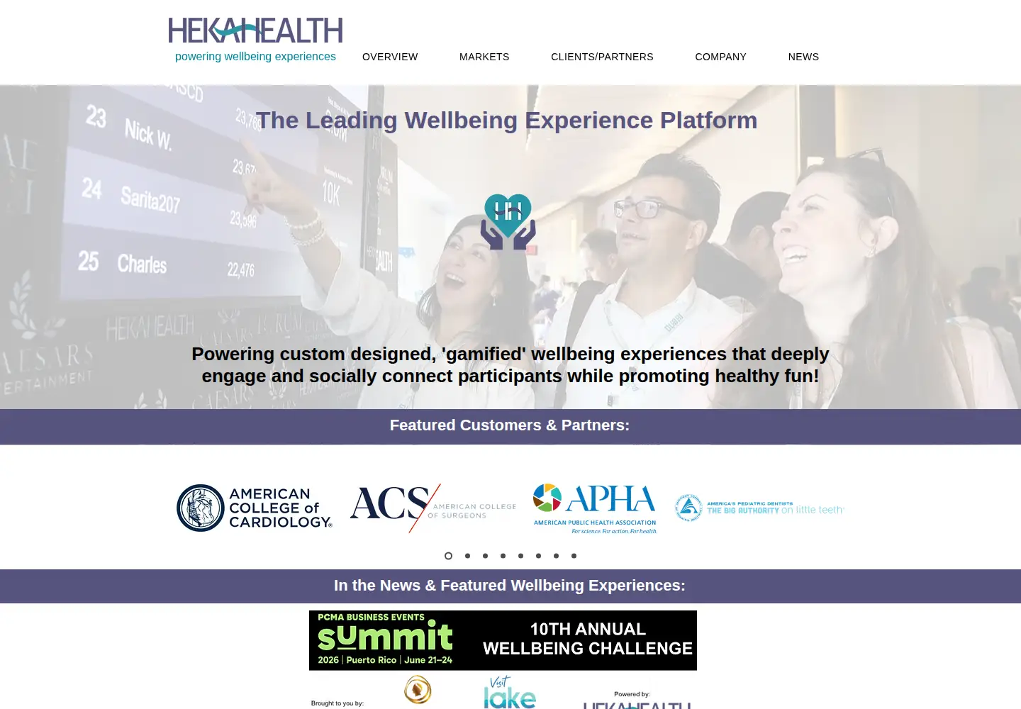 Captured homepage of hekahealth.com in the current scan