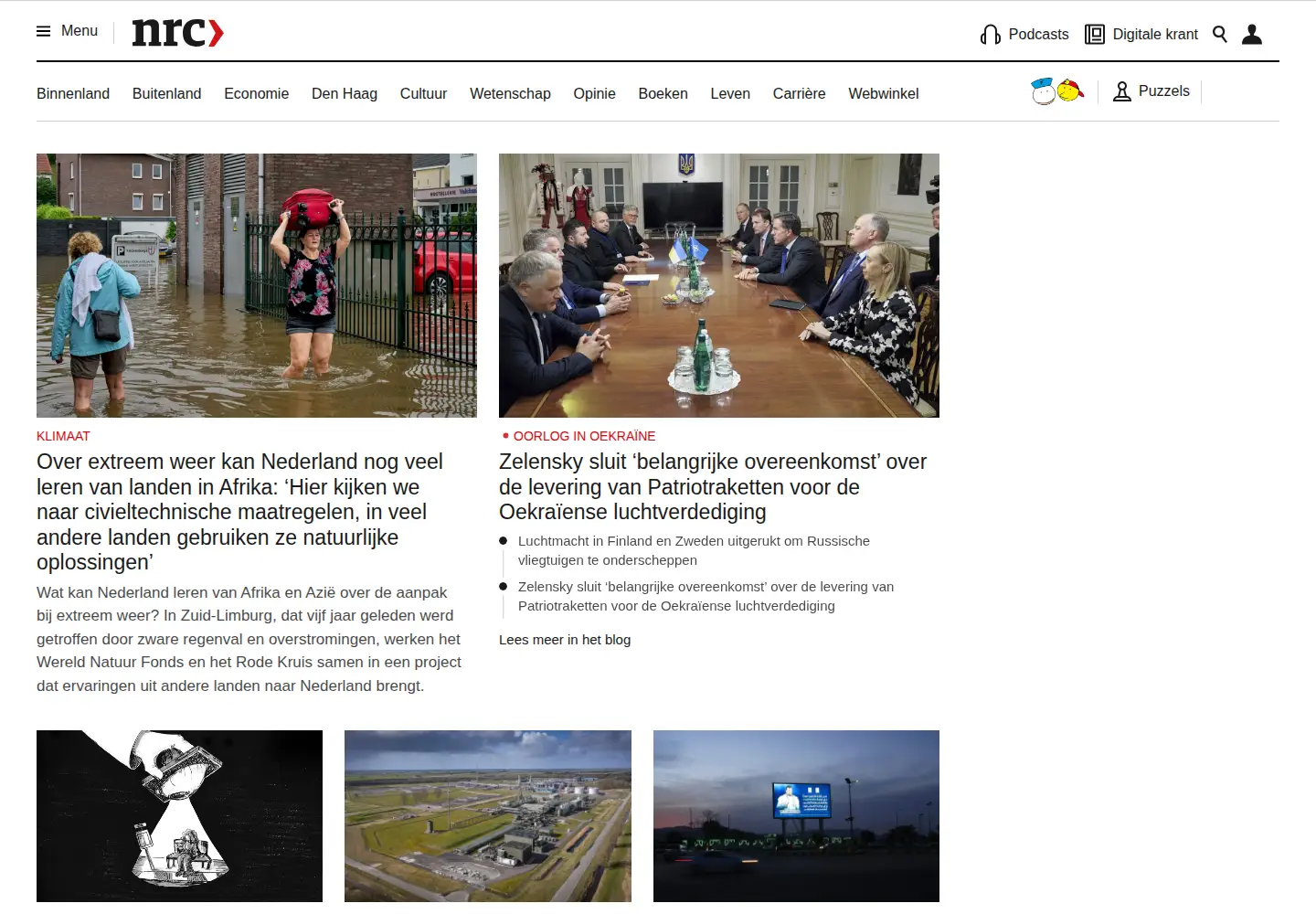 Screenshot of nrc.nl