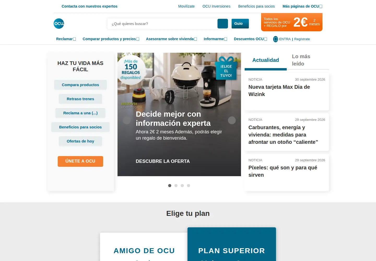 Screenshot of ocu.org
