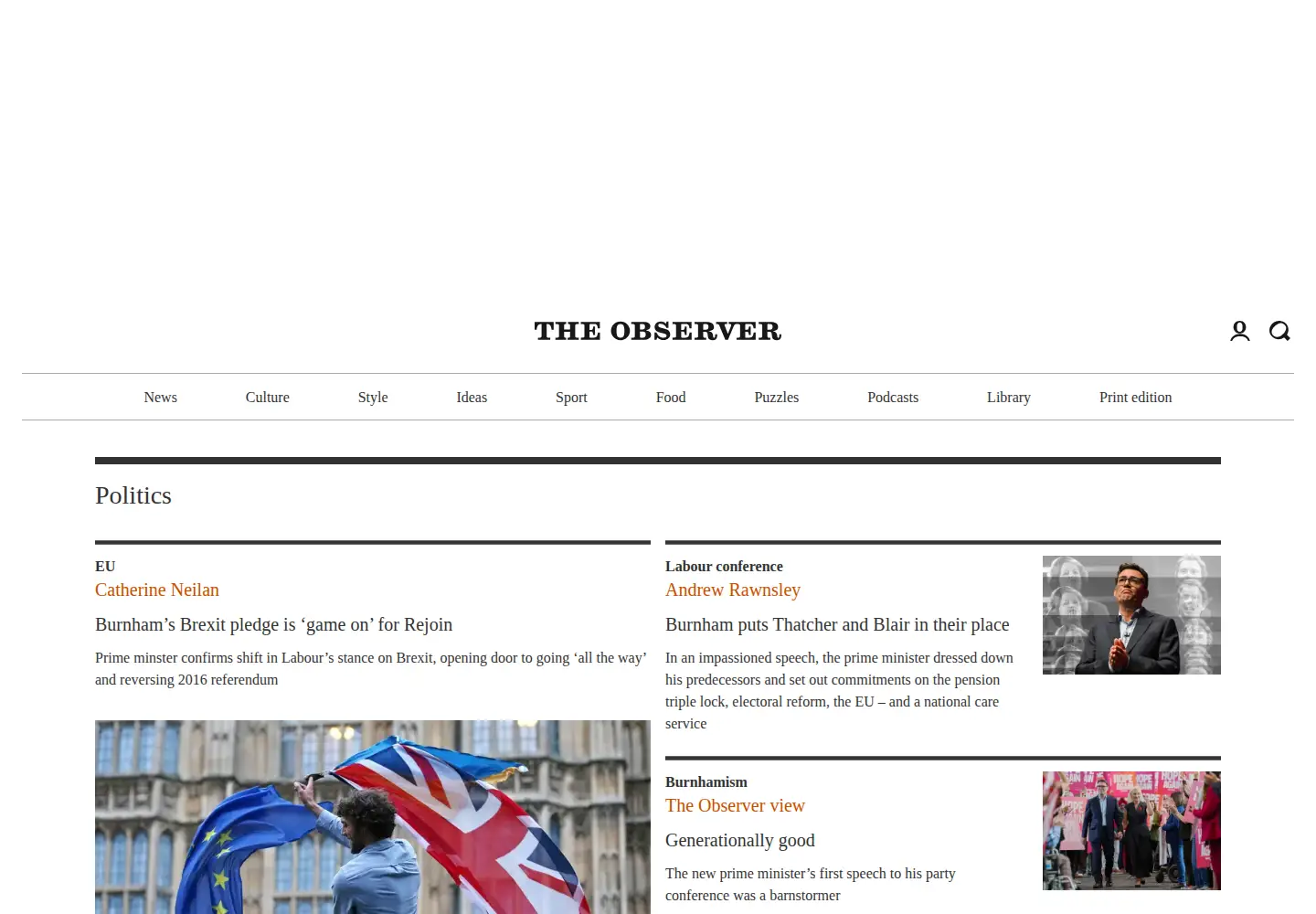 Screenshot of observer.co.uk