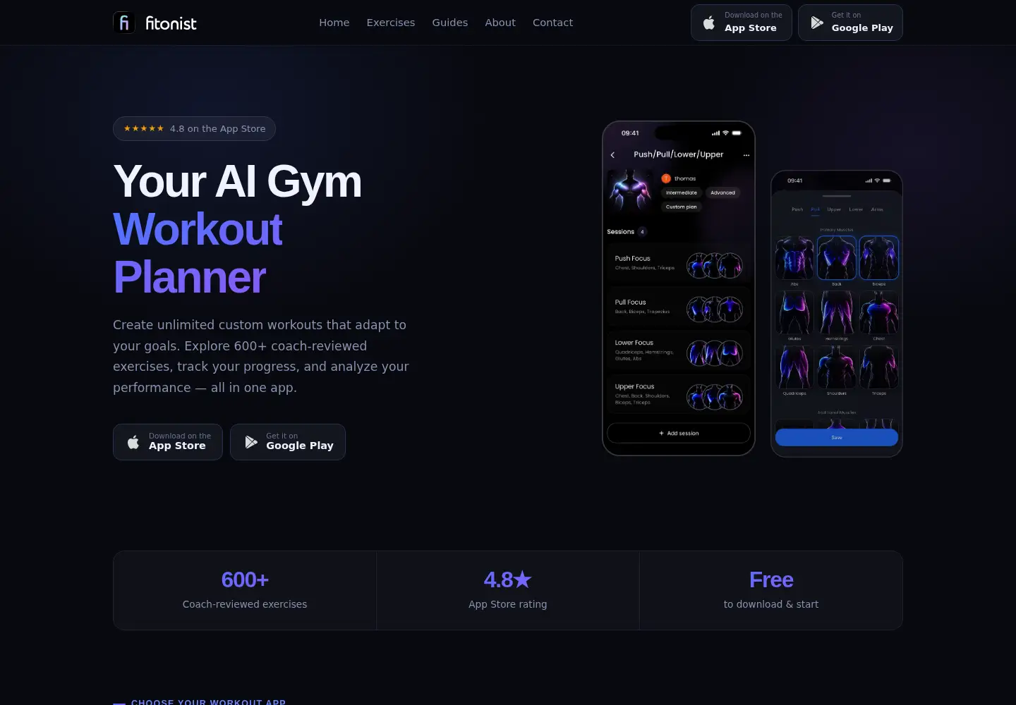 Captured homepage of fitonist.com in the current scan