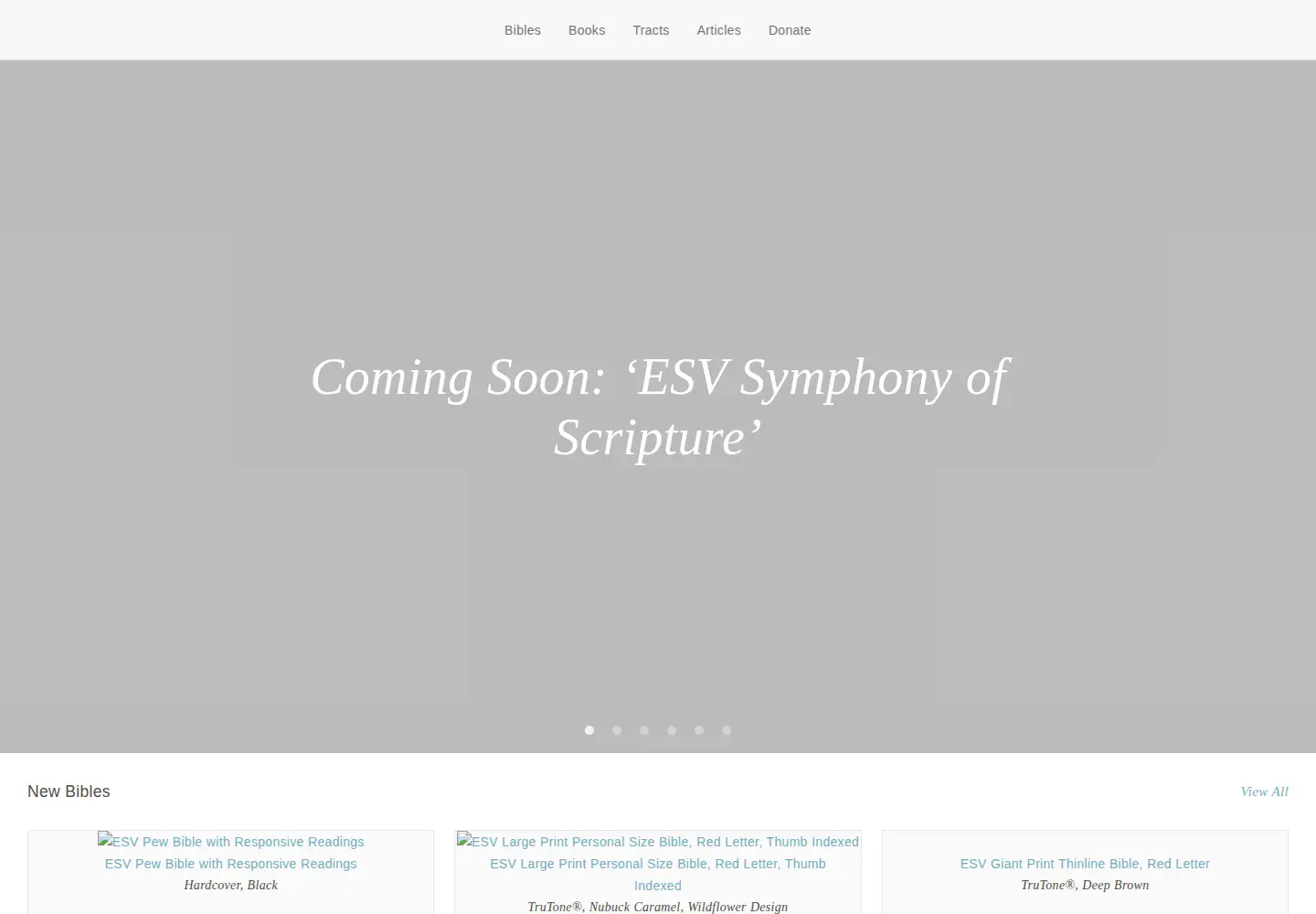 Screenshot of crossway.org
