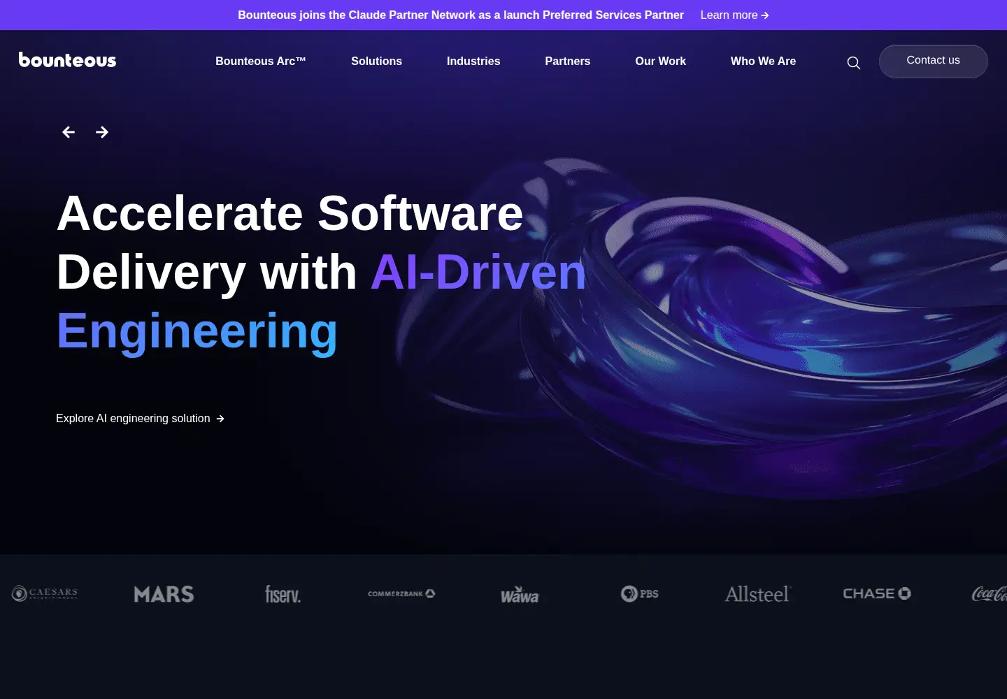 Screenshot of bounteous.com