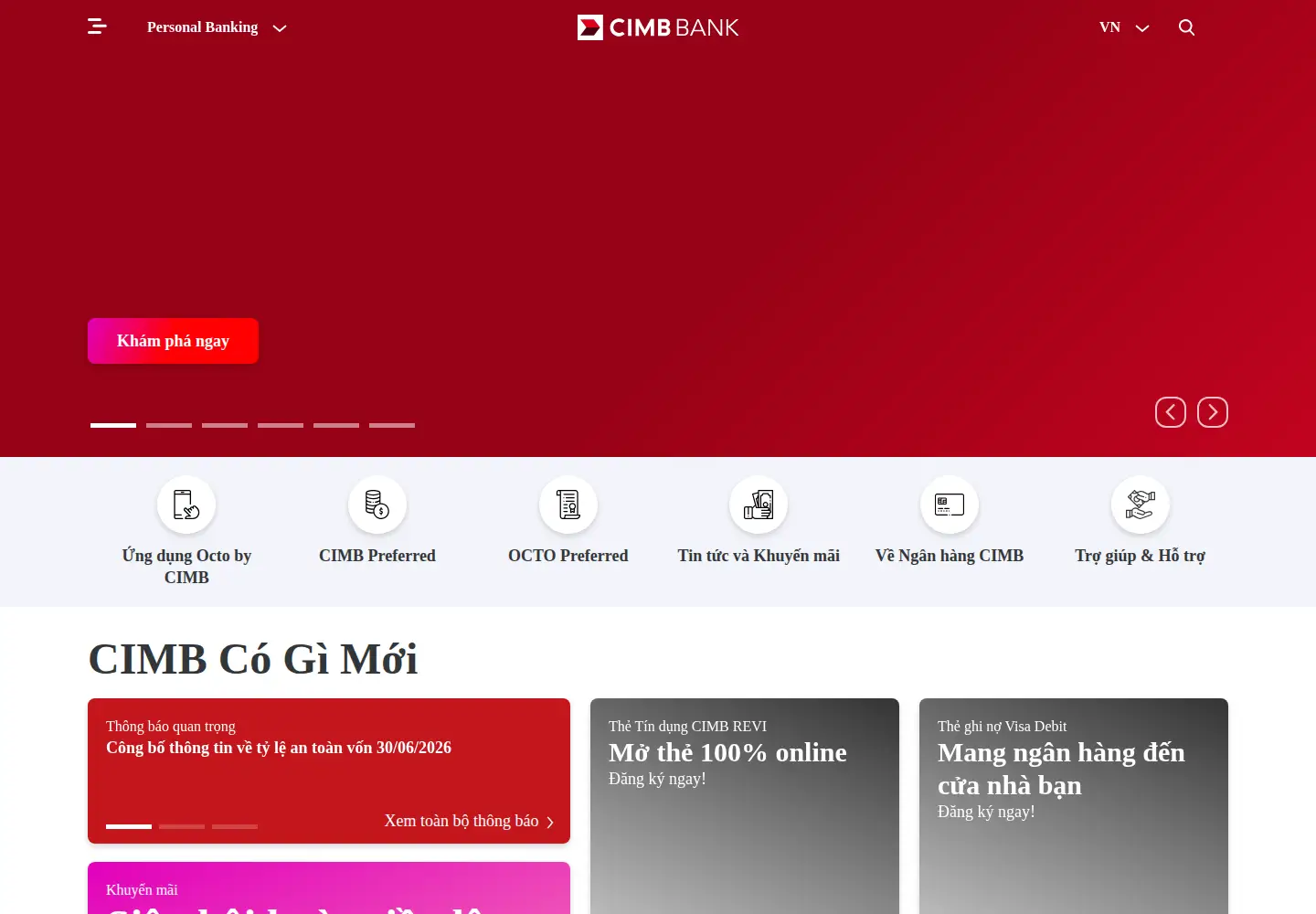 Screenshot of cimbbank.com.vn