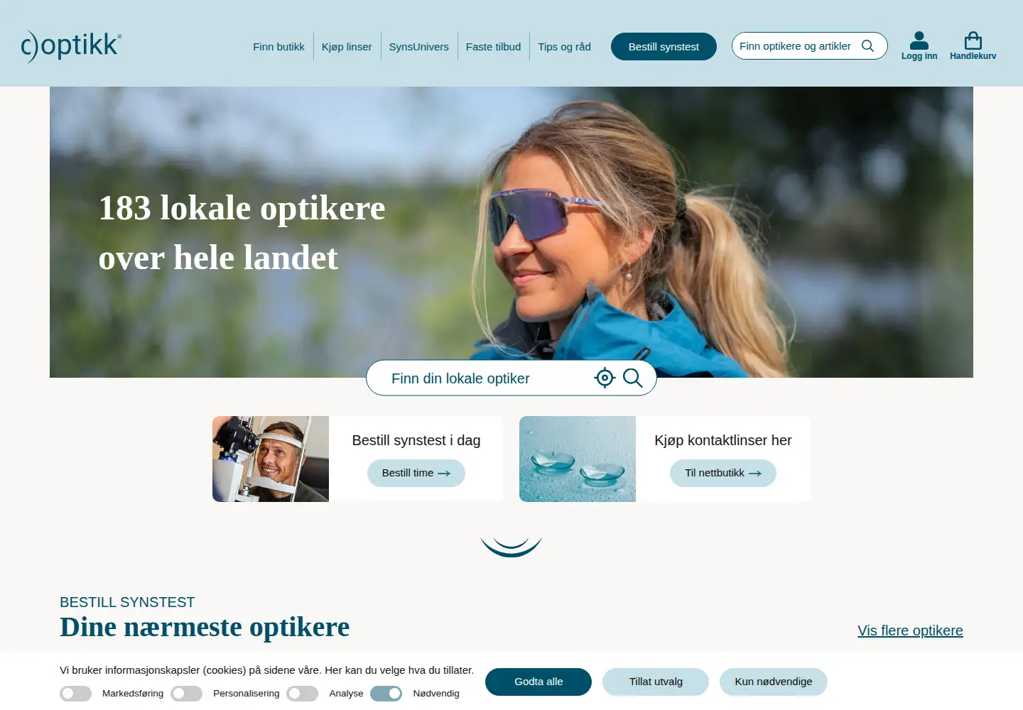 Screenshot of coptikk.no