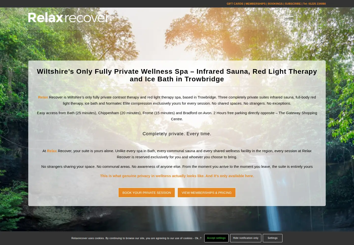 Screenshot of relaxrecover.co.uk