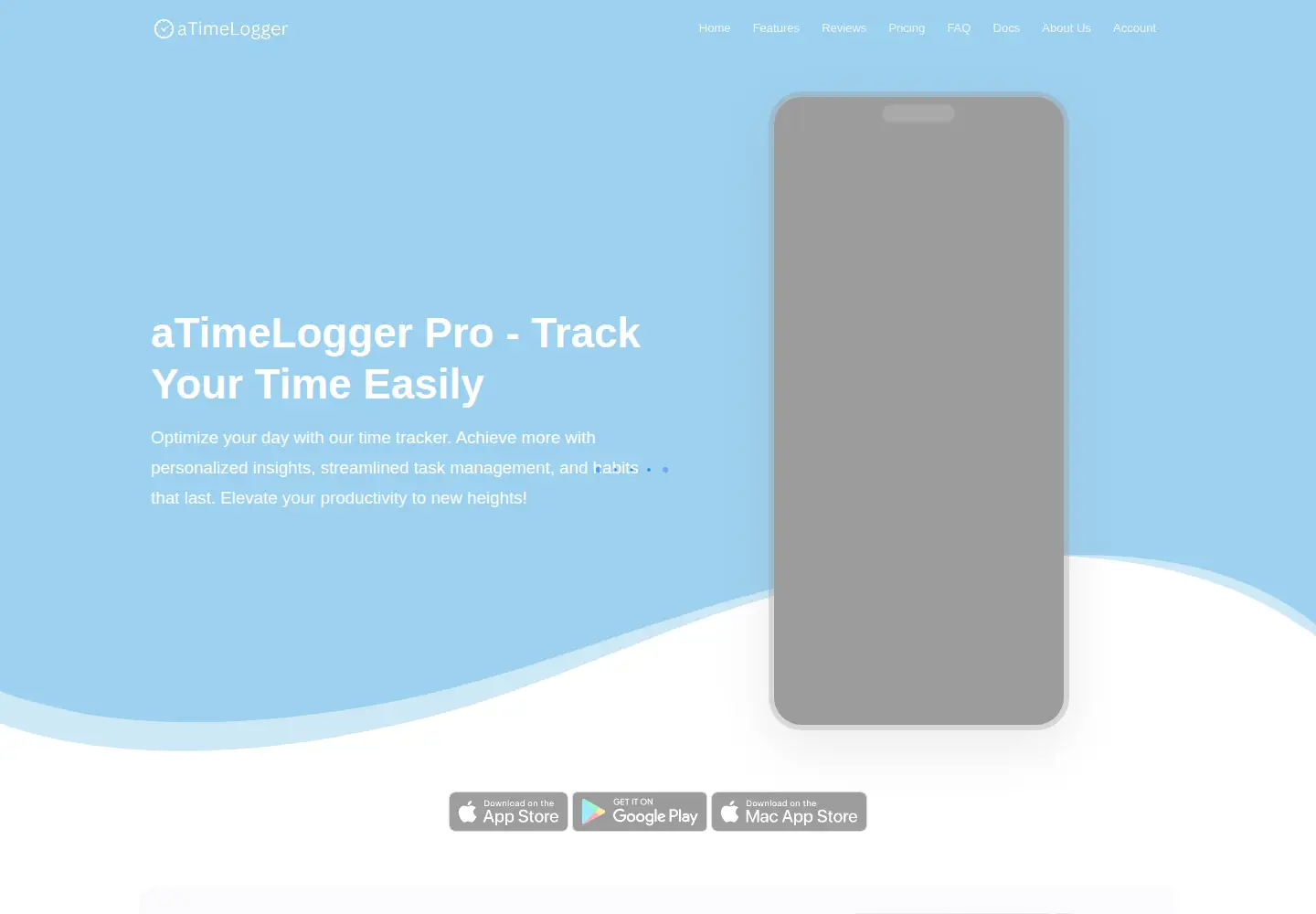 Screenshot of atimelogger.com