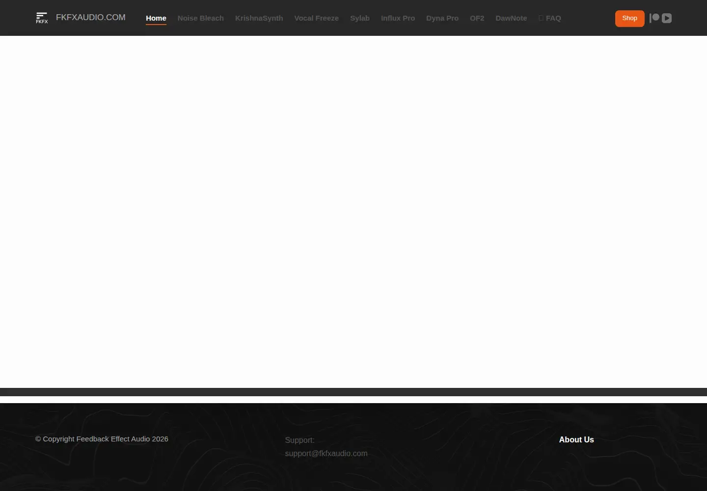 Screenshot of fkfxaudio.com