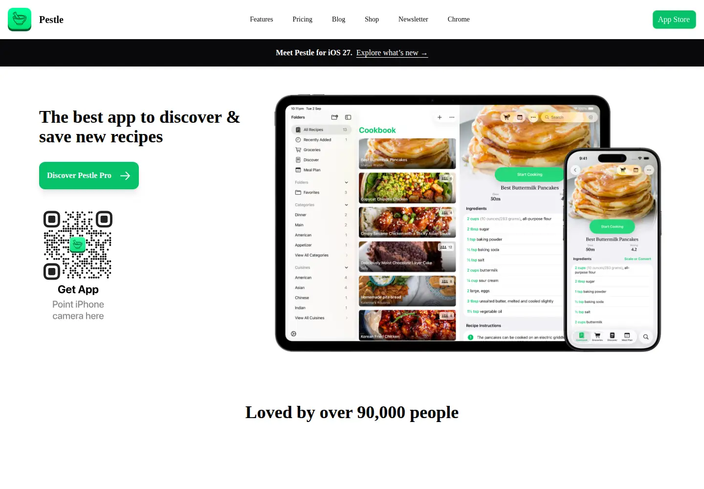 Screenshot of pestlechef.app