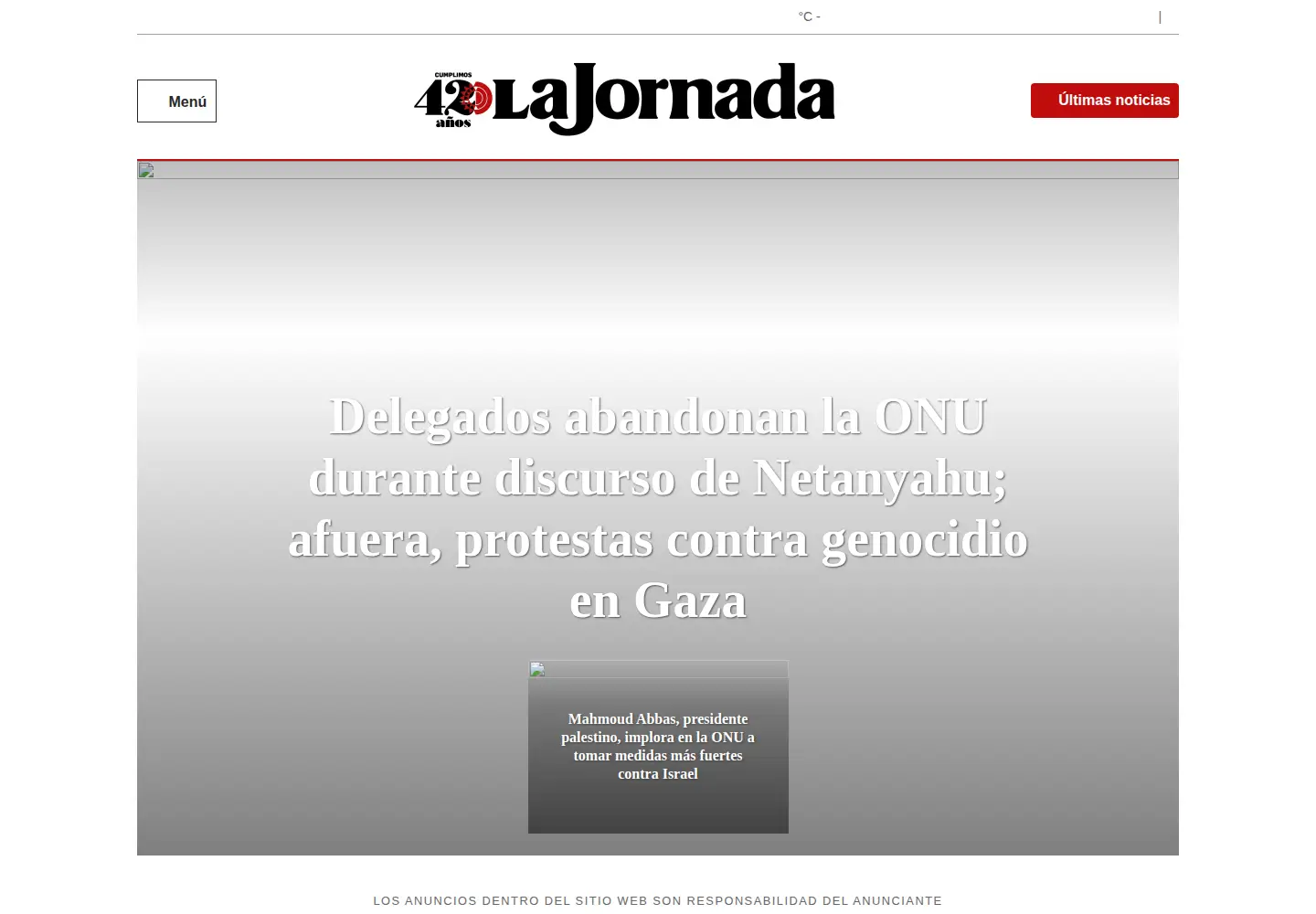 Screenshot of jornada.com.mx