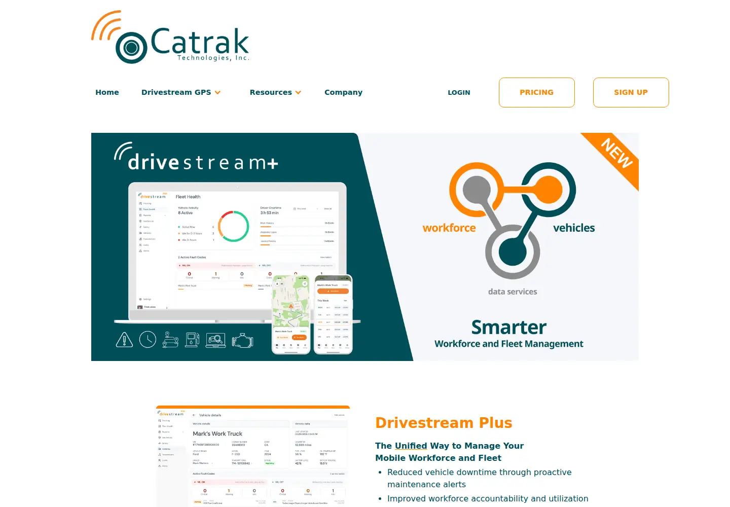 Captured homepage of catraktech.com in the current scan