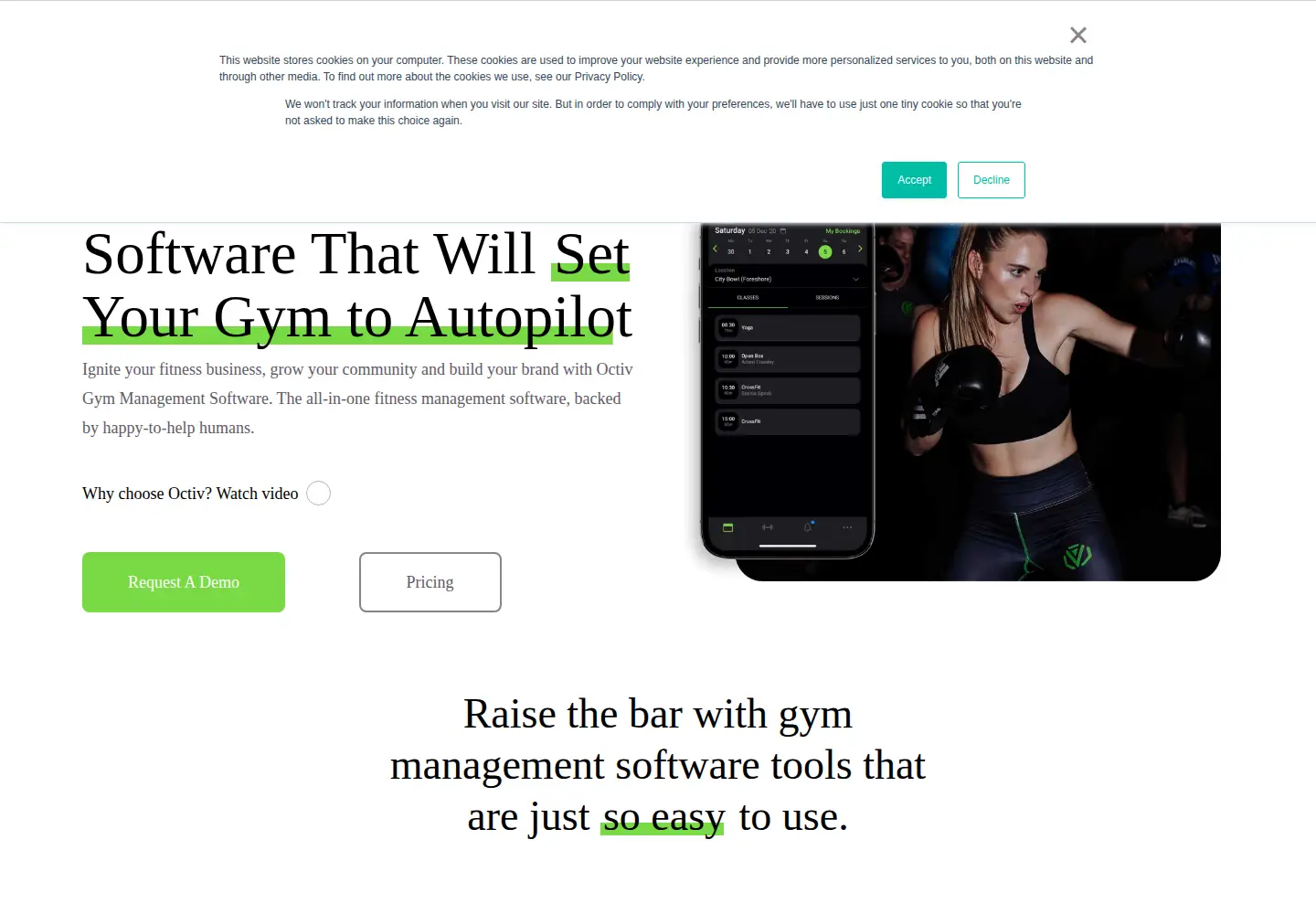 Screenshot of octivfitness.com