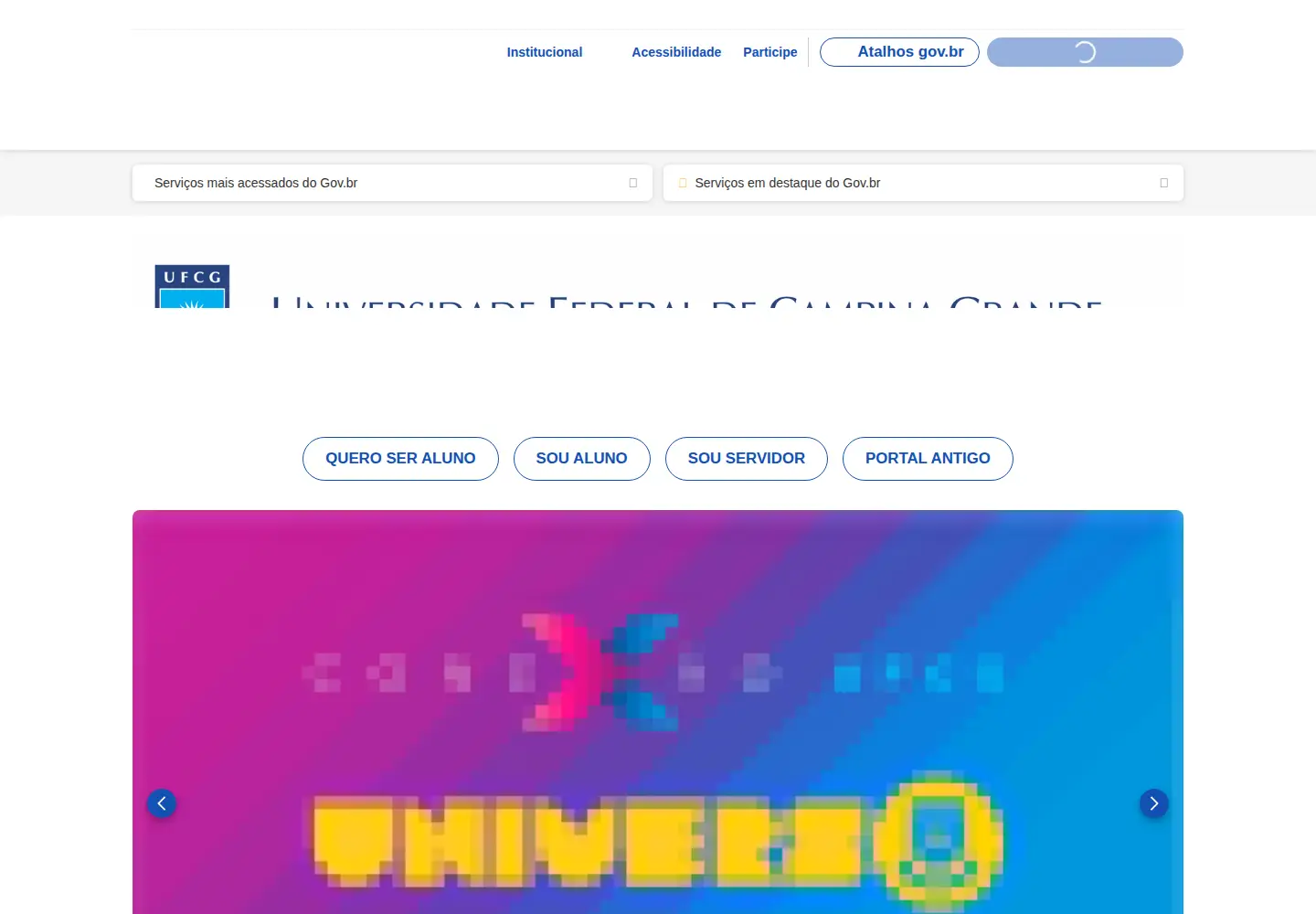 Screenshot of ufcg.edu.br