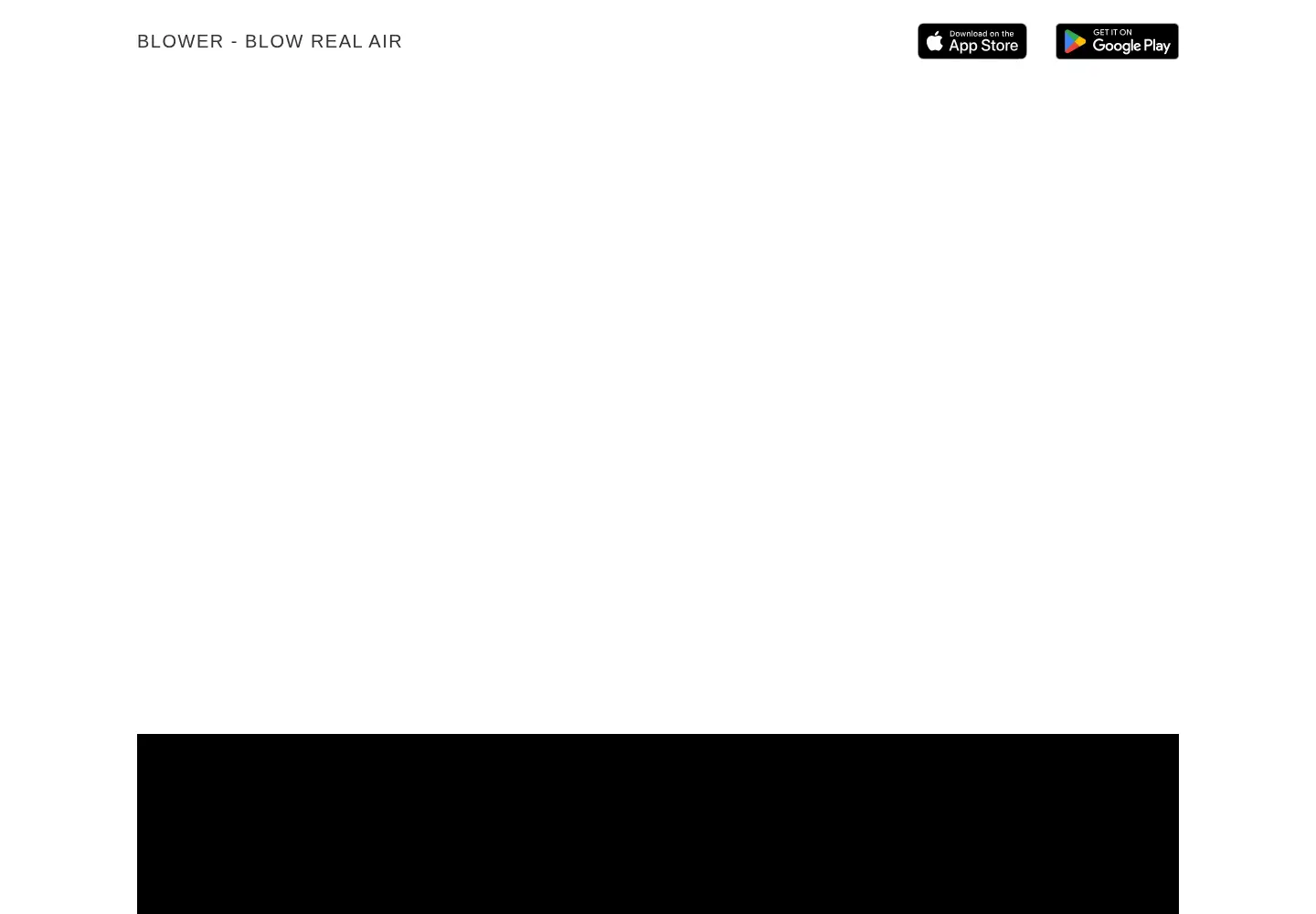 Captured homepage of blowerapp.com in the current scan