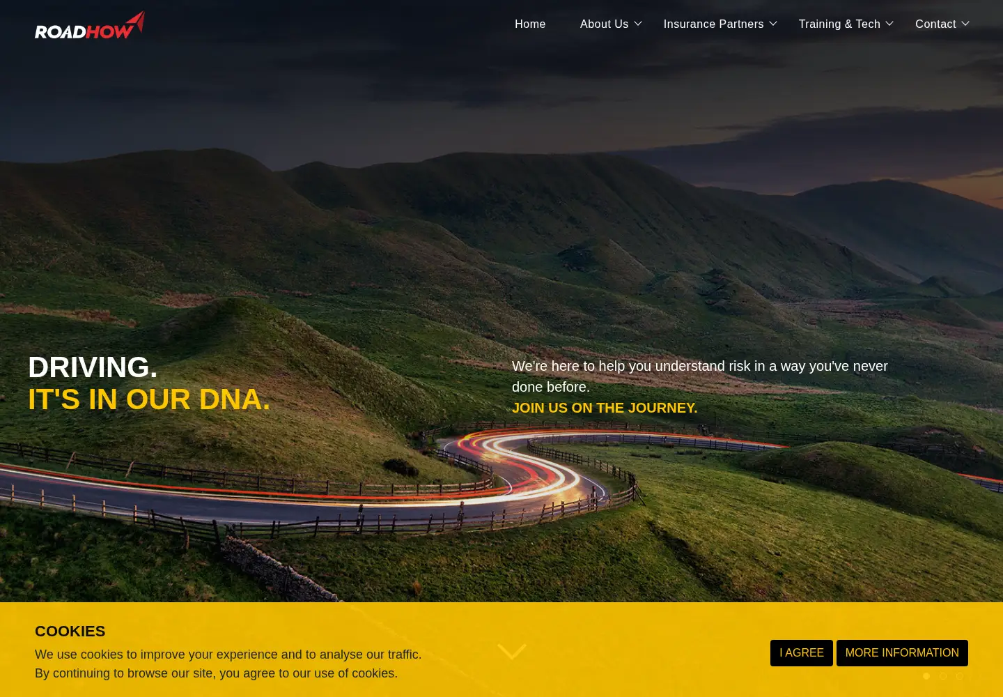 Screenshot of roadhow.co.uk