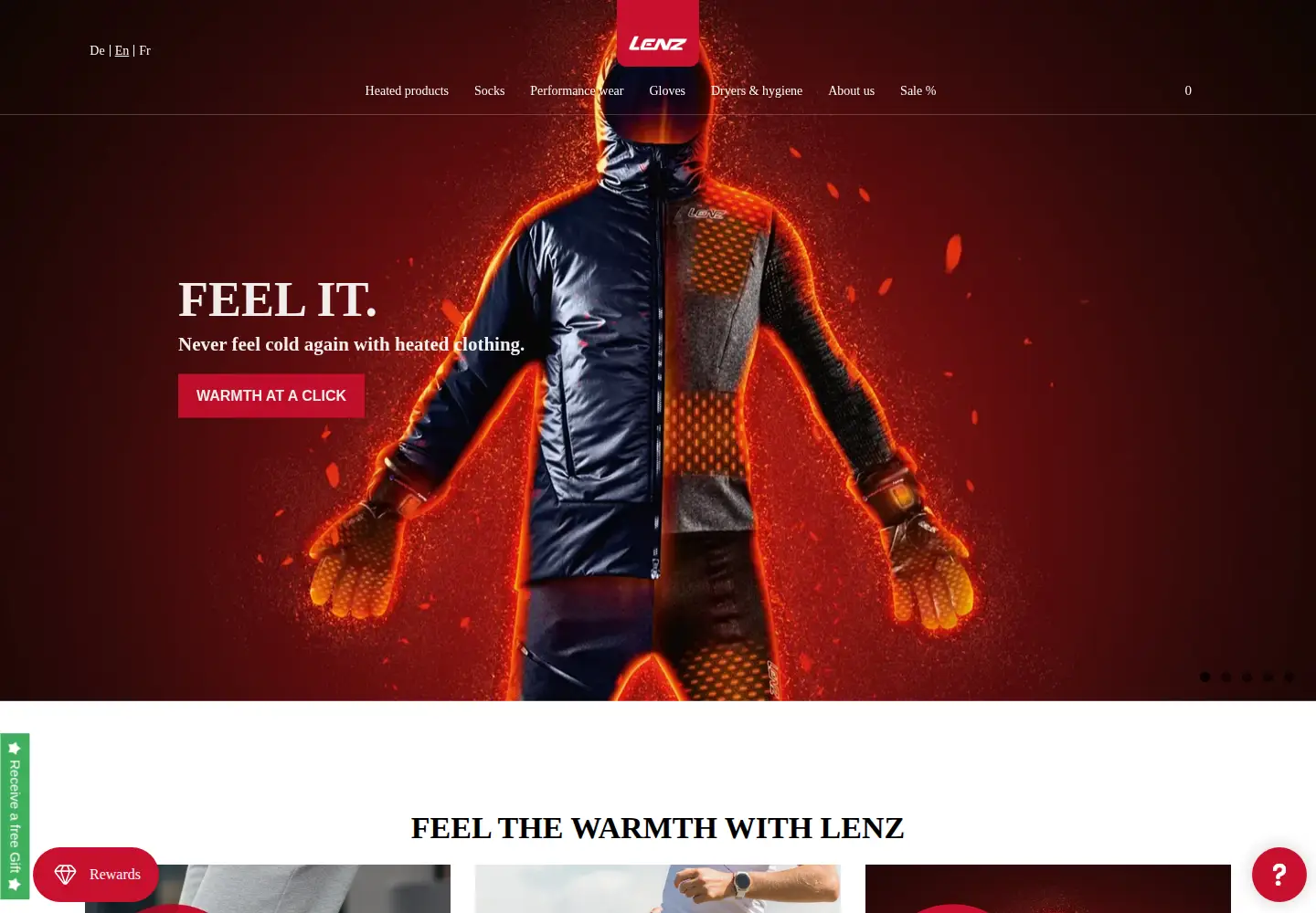 Captured homepage of lenzproducts.com in the current scan