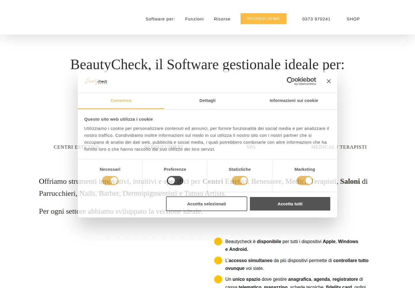 Screenshot of beautycheck.it