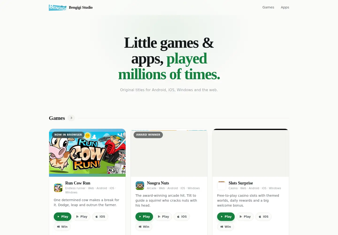 Screenshot of bengigi.com