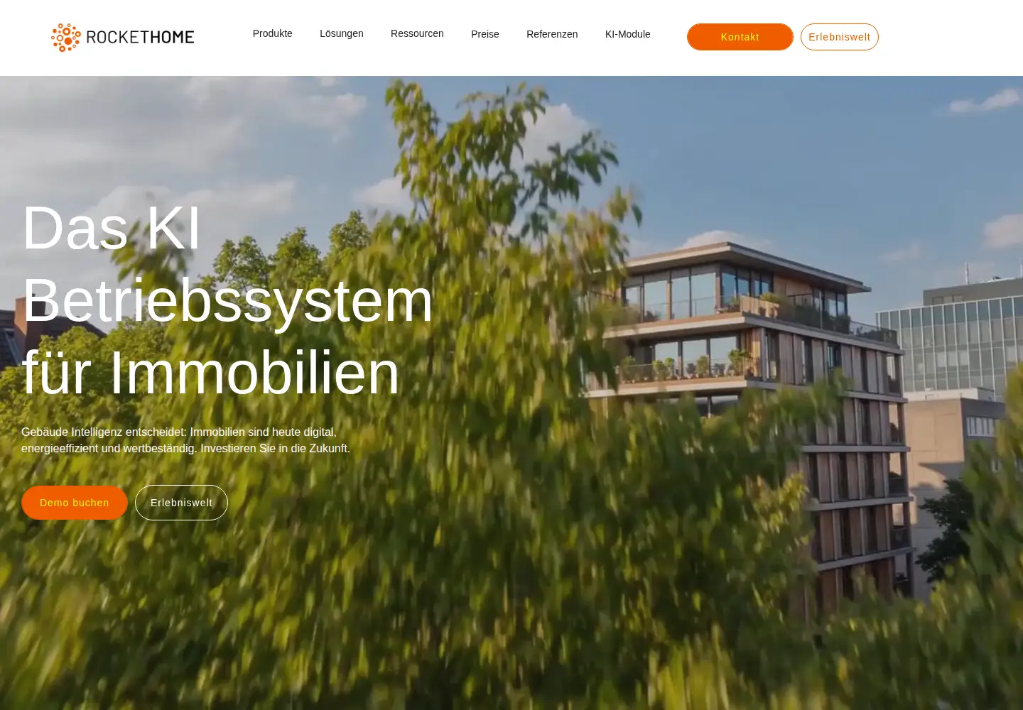 Captured homepage of rockethome.de in the current scan