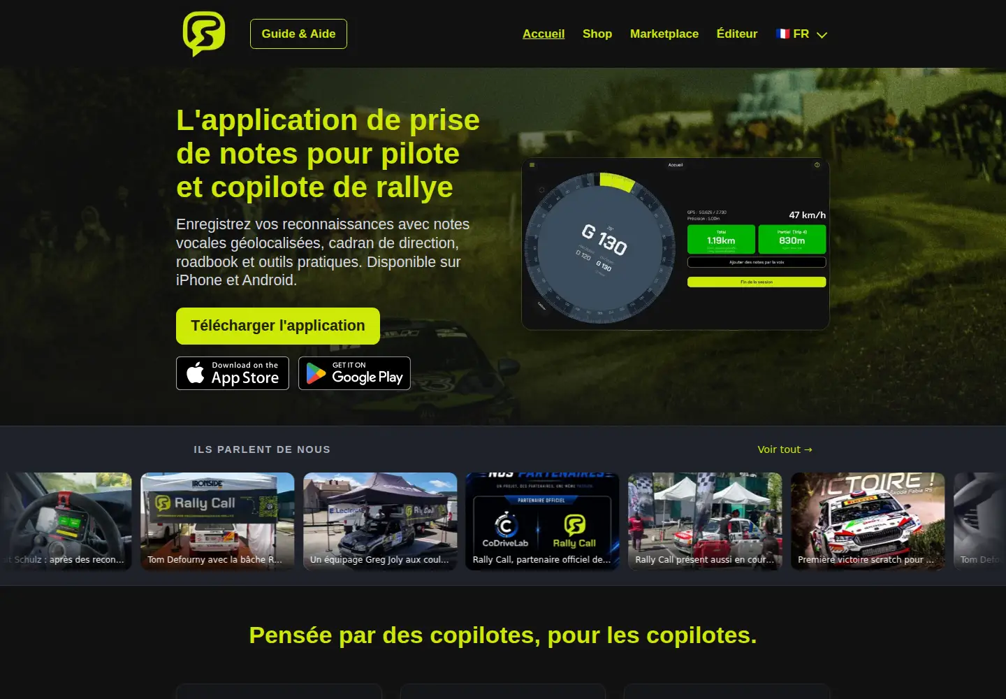 Screenshot of rally-call.com