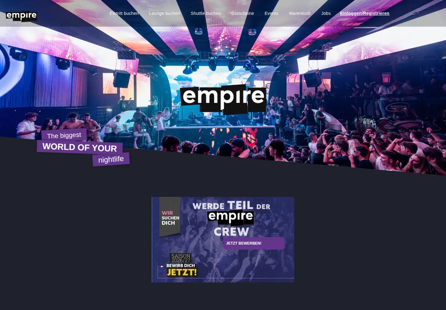 Screenshot of empire.co.at
