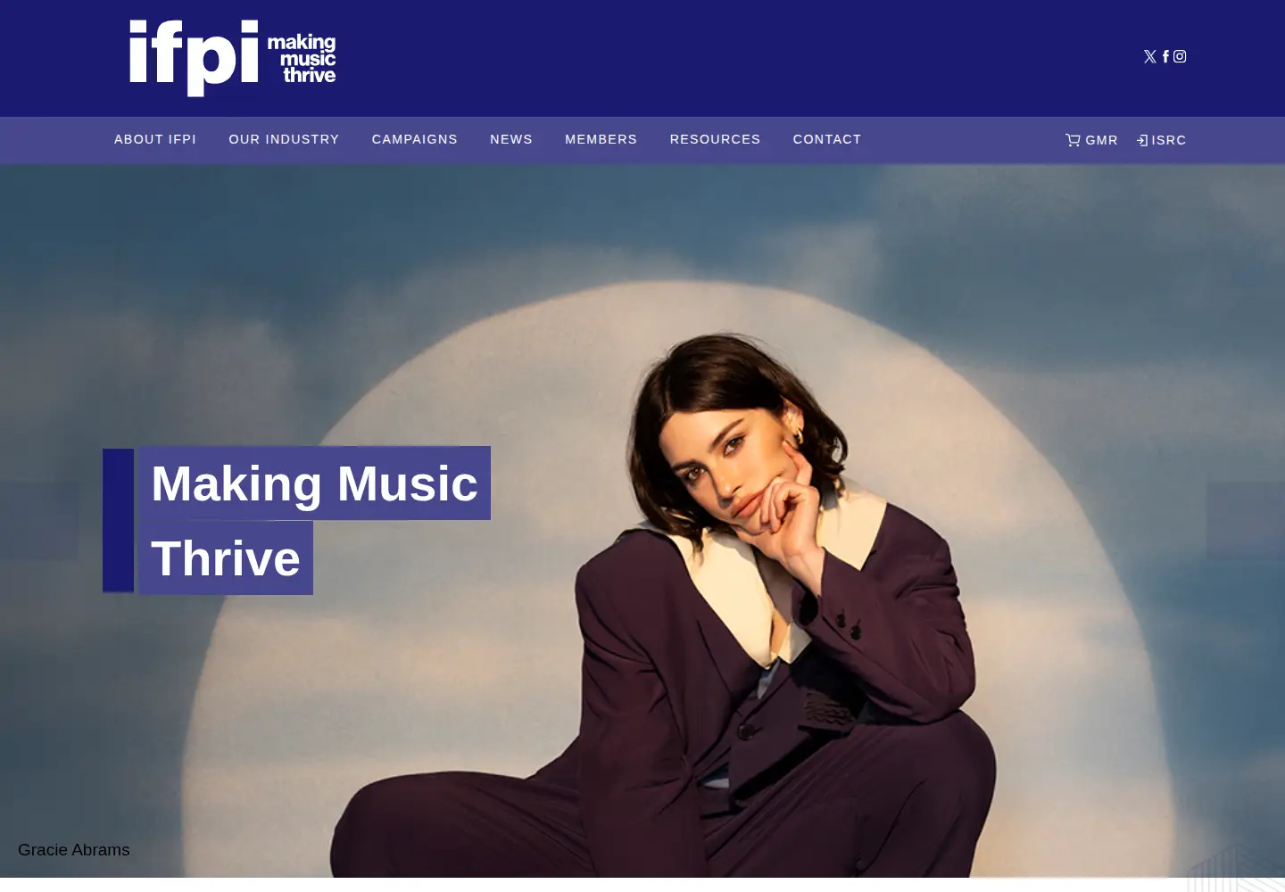 Screenshot of ifpi.org
