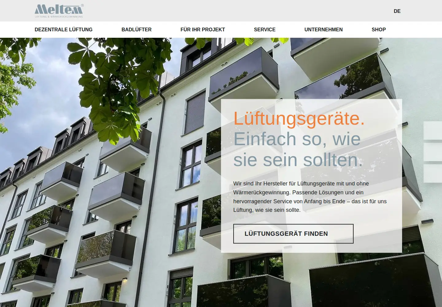 Screenshot of meltem.com