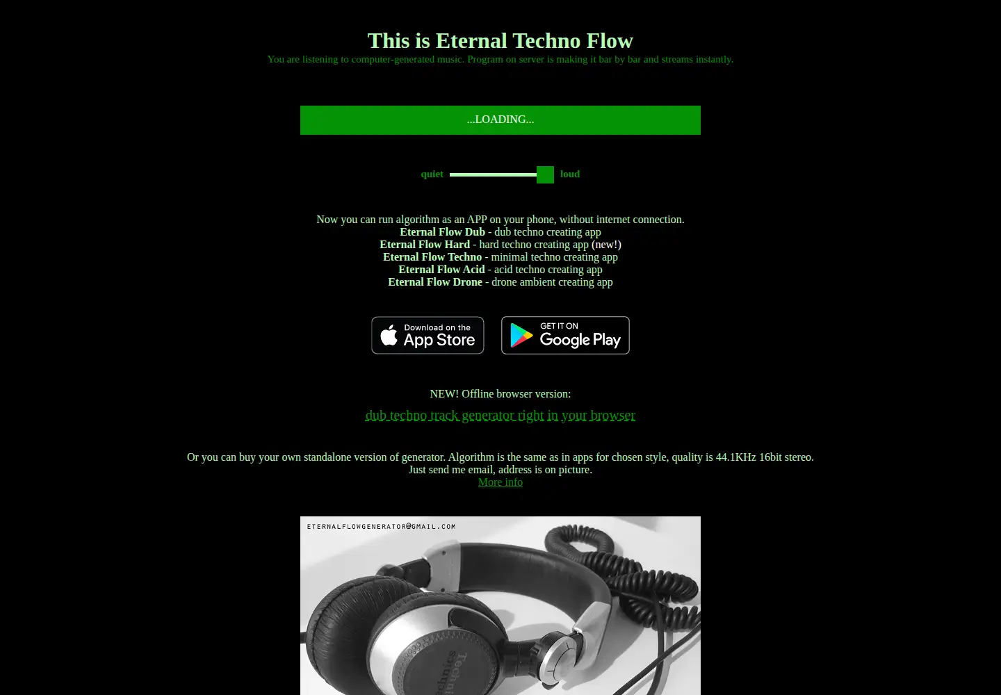 Screenshot of eternal-flow.ru