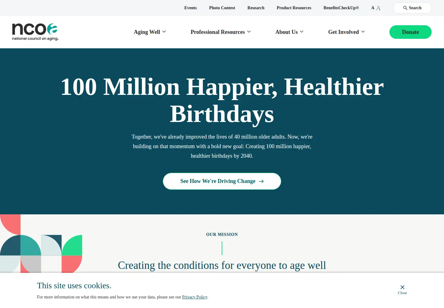 Screenshot of ncoa.org