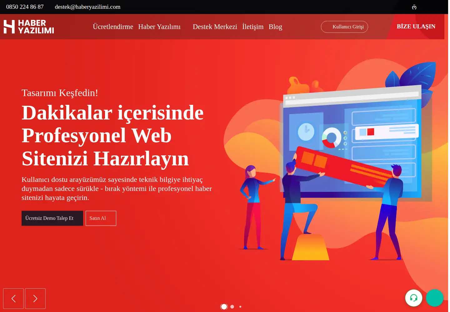 Screenshot of haberyazilimi.com