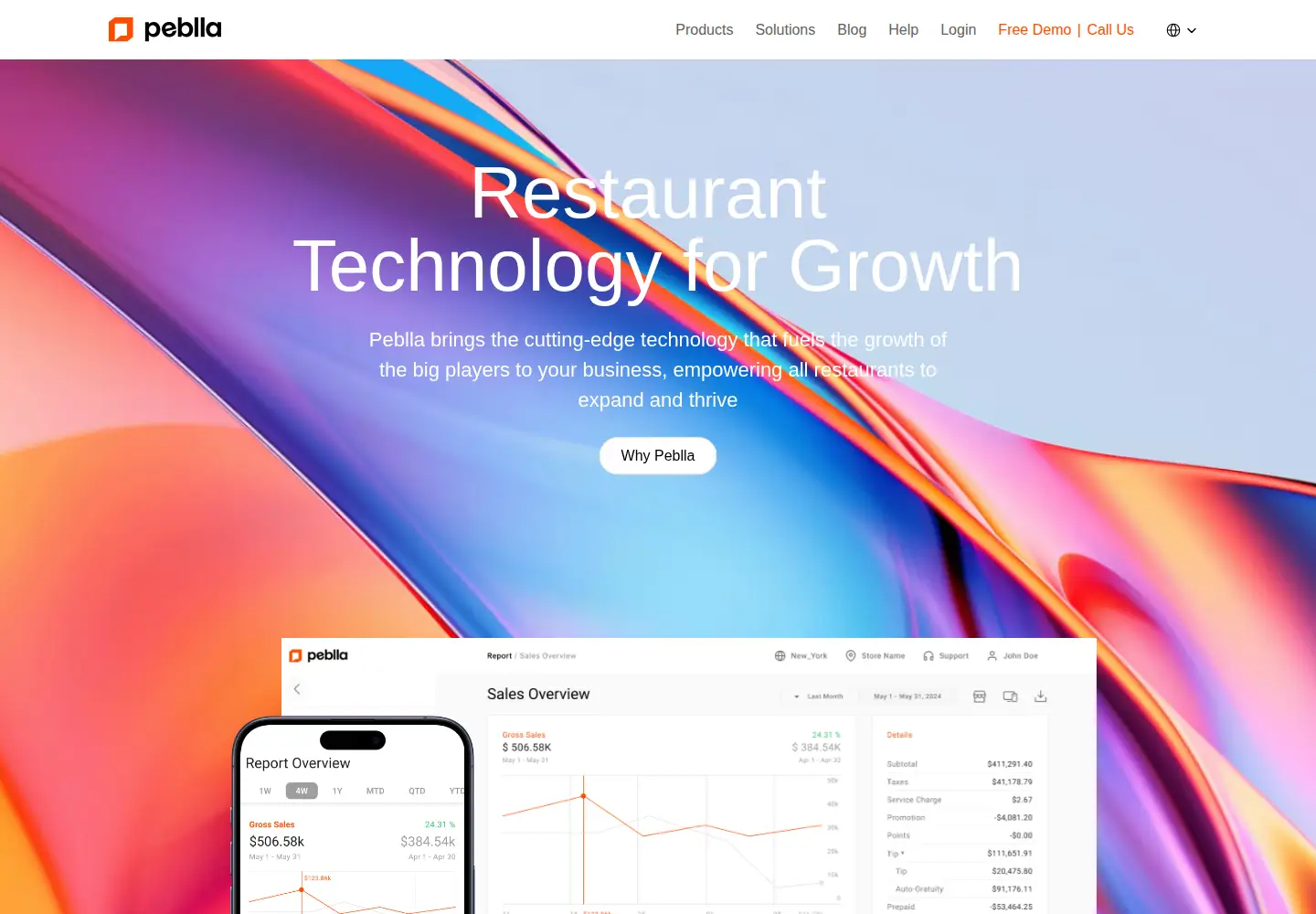 Screenshot of peblla.com