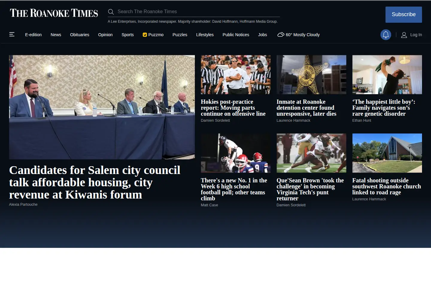 Screenshot of roanoke.com