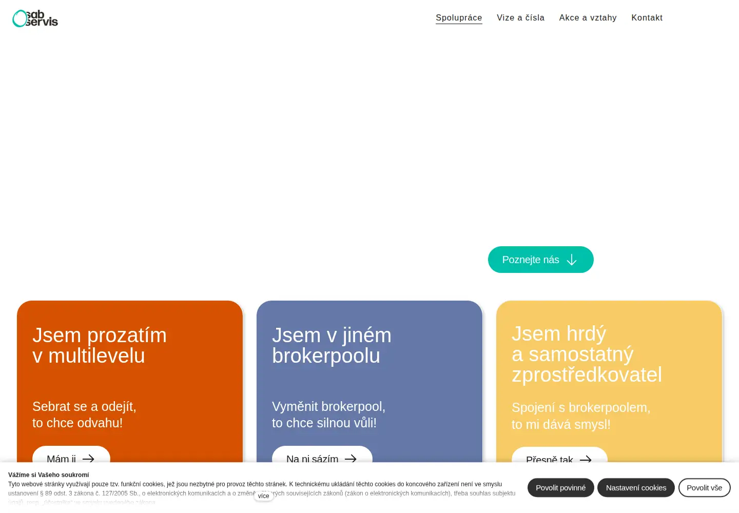 Screenshot of sabservis.cz