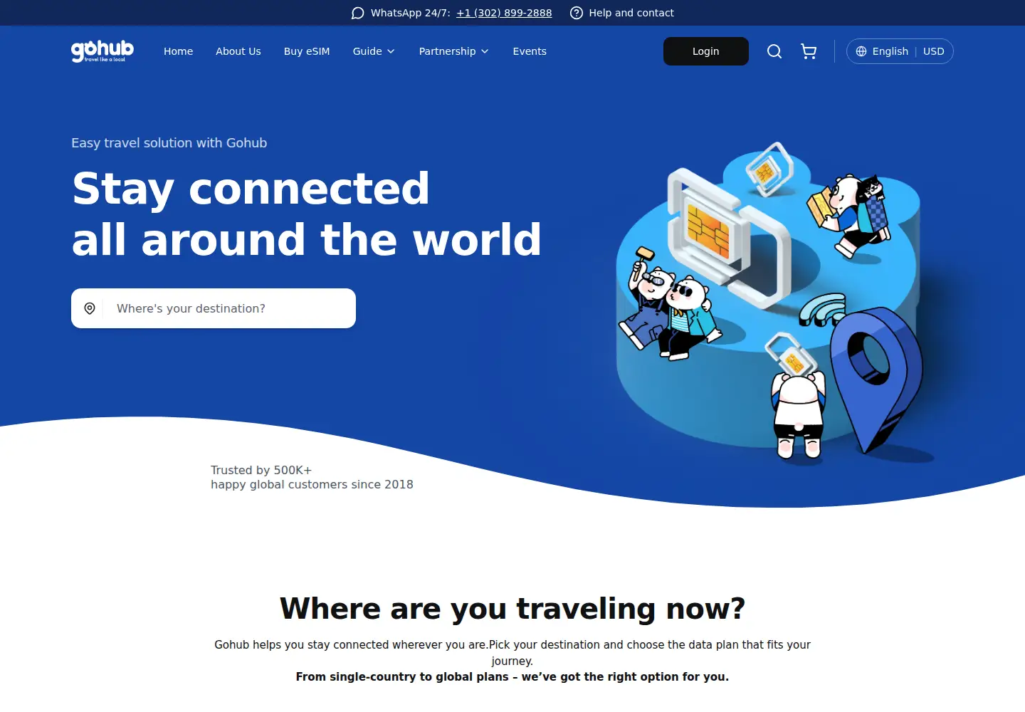 Captured homepage of gohub.com in the current scan